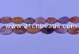 CNG7528 18*25mm - 25*35mm faceted freeform red Botswana agate beads