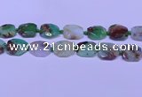 CNG7529 18*25mm - 25*35mm faceted freeform australia chrysoprase beads