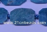 CNG7530 15.5 inches 18*25mm - 25*35mm faceted freeform amazonite beads