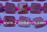 CNG7544 15.5 inches 6*8mm - 10*12mm freeform rhodochrosite beads