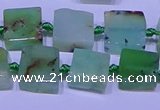 CNG7549 12*14mm - 14*15mm freeform Australia chrysoprase beads