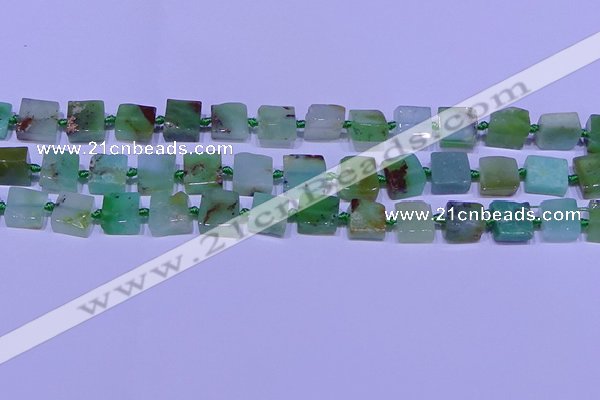 CNG7549 12*14mm - 14*15mm freeform Australia chrysoprase beads