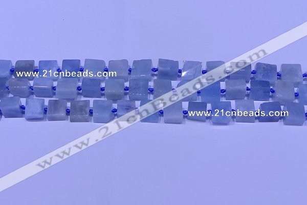 CNG7551 15.5 inches 12*14mm - 14*15mm freeform aquamarine beads