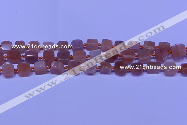 CNG7555 15.5 inches 11*12mm - 12*13mm freeform moonstone beads