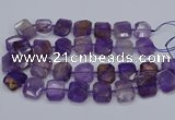 CNG7560 15.5 inches 18*25mm - 20*28mm faceted freeform ametrine beads