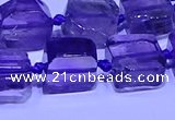 CNG7601 15.5 inches 10*12mm - 12*14mm freeform amethyst beads