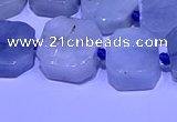 CNG7603 15.5 inches 12*14mm - 15*16mm freeform aquamarine beads