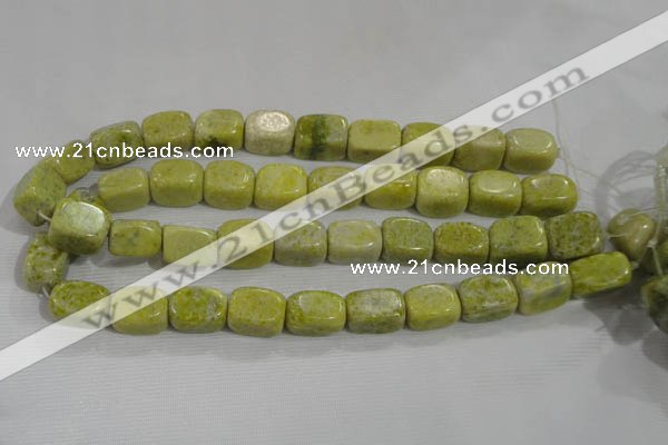 CNG761 15.5 inches 15*20mm nuggets lemon jade beads wholesale