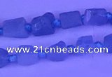 CNG7631 15.5 inches 6*8mm - 8*10mm nuggets aquamarine beads