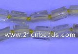 CNG7636 15.5 inches 5*7mm - 8*10mm nuggets lemon quartz beads