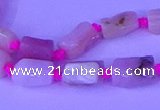 CNG7638 15.5 inches 5*7mm - 8*10mm nuggets pink opal beads