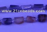 CNG7642 15.5 inches 5*7mm - 8*10mm nuggets Botswana agate beads