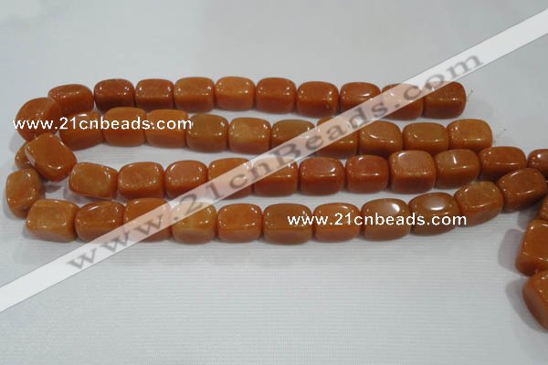 CNG768 15.5 inches 13*18mm nuggets red aventurine beads wholesale