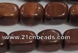 CNG770 15.5 inches 13*18mm nuggets Chinese red jasper beads wholesale