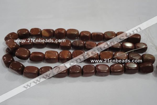 CNG770 15.5 inches 13*18mm nuggets Chinese red jasper beads wholesale