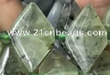 CNG7703 15.5 inches 13*20mm - 15*25mm faceted freeform prehnite beads