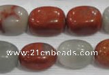 CNG773 15.5 inches 13*18mm nuggets blood stone beads wholesale