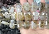 CNG7760 13*18mm - 15*25mm faceted freeform scenic quartz beads