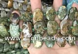 CNG7784 15.5 inches 13*18mm - 15*25mm faceted freeform rhyolite beads