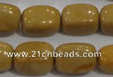 CNG779 15.5 inches 15*20mm nuggets yellow jasper beads wholesale