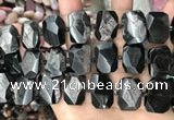 CNG7790 13*18mm - 15*25mm faceted freeform hypersthene beads