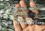 CNG7806 15.5 inches 13*18mm - 18*25mm faceted freeform fluorite beads