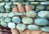 CNG7813 15.5 inches 13*18mm - 18*25mm faceted freeform amazonite beads