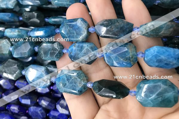 CNG7821 15.5 inches 13*18mm - 18*25mm faceted freeform apatite beads