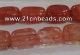 CNG783 15.5 inches 13*18mm nuggets cherry quartz beads wholesale