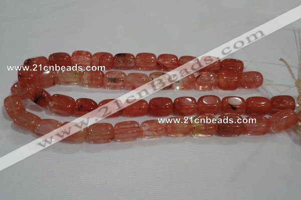 CNG783 15.5 inches 13*18mm nuggets cherry quartz beads wholesale