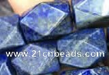 CNG7849 15.5 inches 12*16mm - 13*18mm faceted nuggets lapis lazuli beads