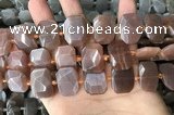 CNG7885 13*18mm - 15*25mm faceted freeform moonstone beads