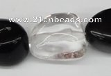 CNG79 15.5 inches 10*20mm - 20*30mm nuggets crystal & agate beads