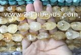 CNG7900 15.5 inches 12*16mm - 15*25mm faceted nuggets citrine beads