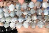 CNG7901 15.5 inches 12*16mm - 15*20mm faceted nuggets aquamarine beads