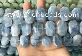 CNG7904 13*18mm - 15*25mm faceted freeform aquamarine beads