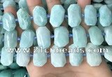 CNG7921 15.5 inches 13*18mm - 15*25mm faceted freeform amazonite beads