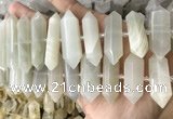 CNG7933 15.5 inches 10*22mm - 12*45mm faceted nuggets moonstone beads