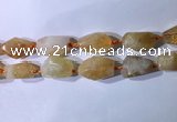 CNG7952 15.5 inches 15*25mm - 20*40mm nuggets citrine beads