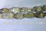 CNG7953 15.5 inches 15*25mm - 20*40mm nuggets lemon quartz beads