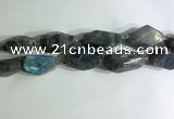 CNG7964 15.5 inches 15*25mm - 20*40mm nuggets labradorite beads