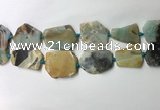 CNG7980 25*30mm - 35*45mm freeform amazonite slab beads