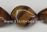 CNG80 15.5 inches 10*15mm - 25*35mm nuggets yellow tiger eye beads