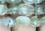 CNG8008 15.5 inches 6*8mm nuggets green rutilated quartz beads