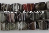 CNG801 15.5 inches 8*12mm faceted nuggets agate gemstone beads