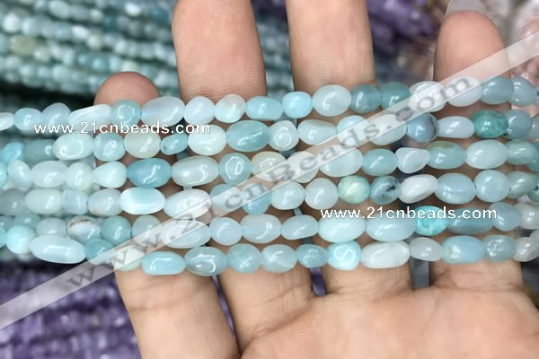 CNG8014 15.5 inches 6*8mm nuggets amazonite beads wholesale