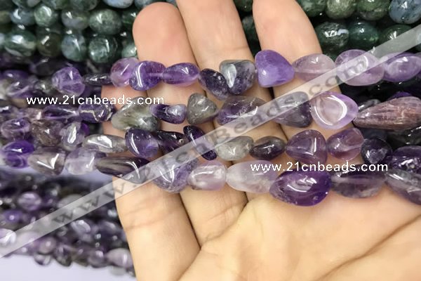 CNG8032 15.5 inches 8*10mm nuggets amethyst gemstone beads