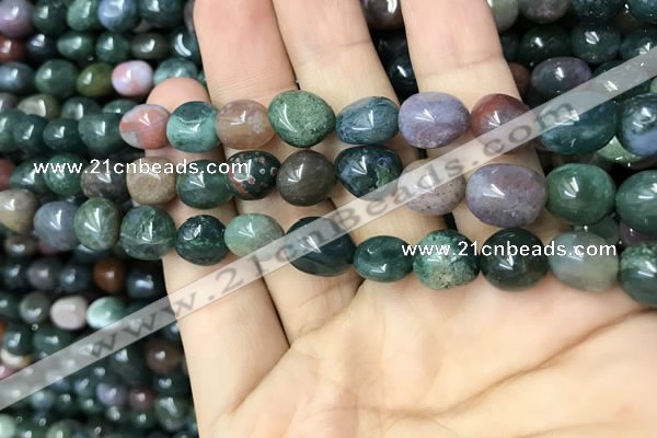 CNG8040 15.5 inches 8*10mm nuggets Indian agate beads wholesale