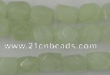 CNG806 15.5 inches 8*12mm faceted nuggets New jade beads