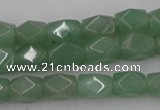 CNG810 15.5 inches 8*12mm faceted nuggets green aventurine beads